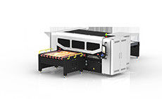 उच्च रिज़ॉल्यूशन नालीदार डिजिटल प्रिंटिंग मशीन स्वचालित स्ट्रेट आउट इंकजेट प्रिंटर मशीन